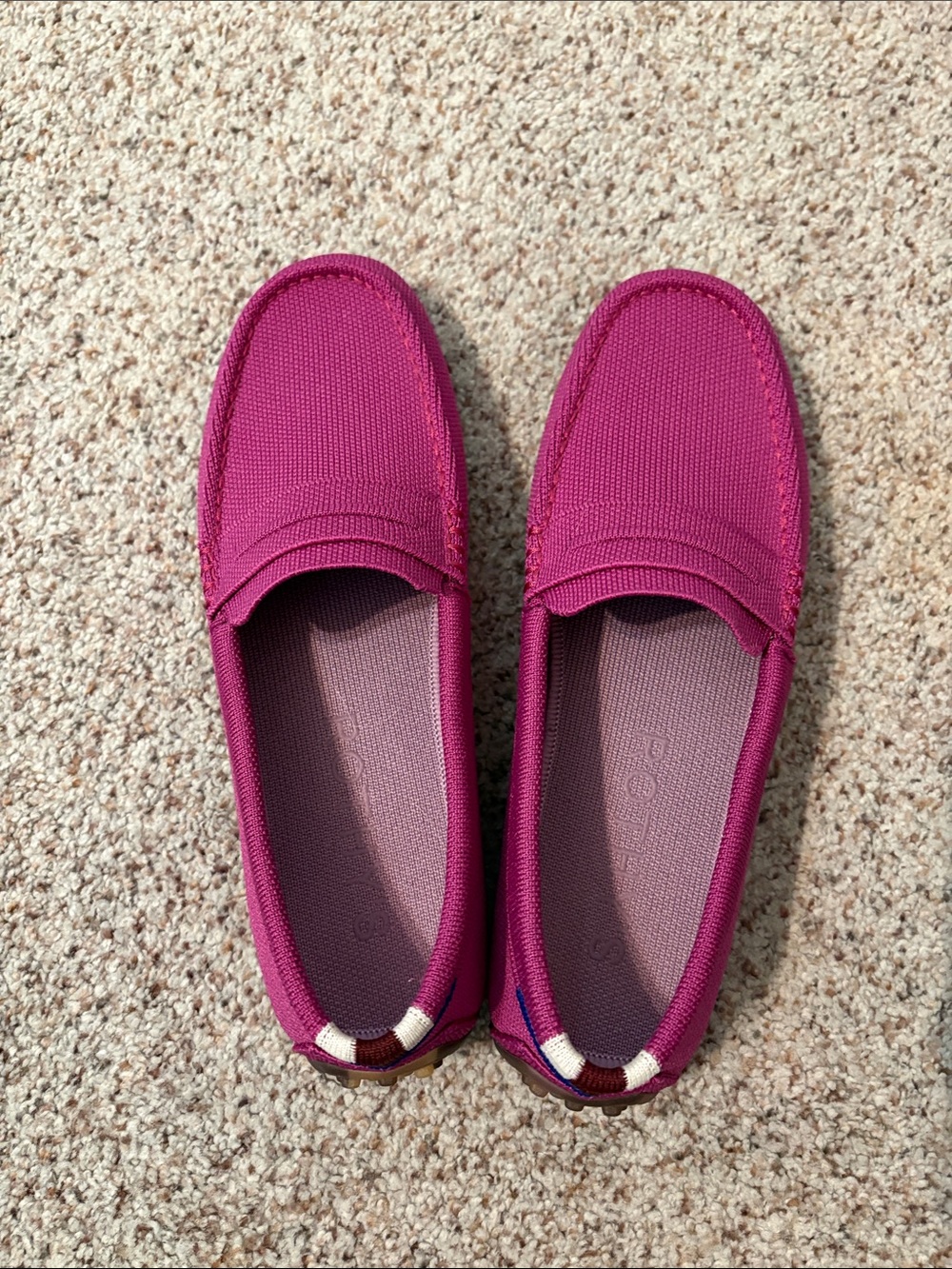 Rothy’s Driver Loafers in Purple/Magenta size 8.5